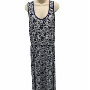 MAX STUDIO Floral Side Tie Maxi Dress Size Large